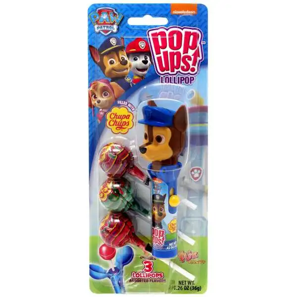 Paw Patrol Pop Ups! Chupa Chups Chase Lollipop [Includes 3 Lollipops!]