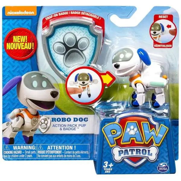 Paw Patrol Action Pack & Badge Robo Dog Figure