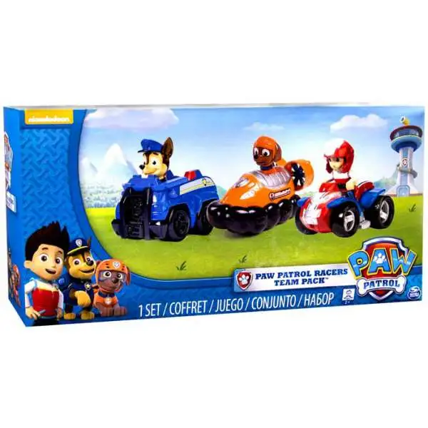 Rescue Racer Paw Patrol Racers Team Pack [Chase, Zuma & Ryder]