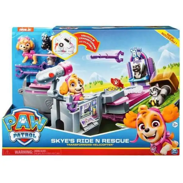 Paw Patrol Skye's Ride N Rescue Transforming Helicopter Vehicle Playset