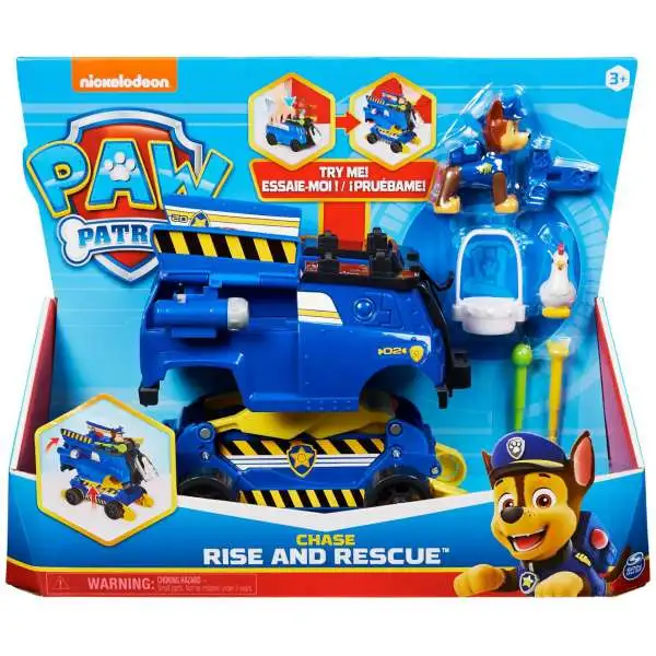Paw Patrol Rise & Rescue Chase Vehicle & Figure
