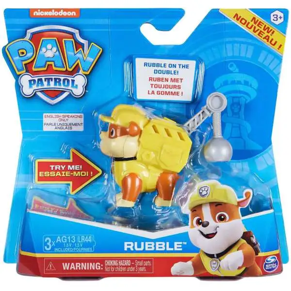 Paw Patrol Rubble Figure with Sound [Damaged Package]