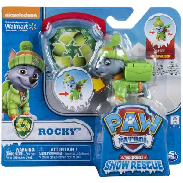 Paw Patrol The Great Snow Rescue Rocky Exclusive Figure