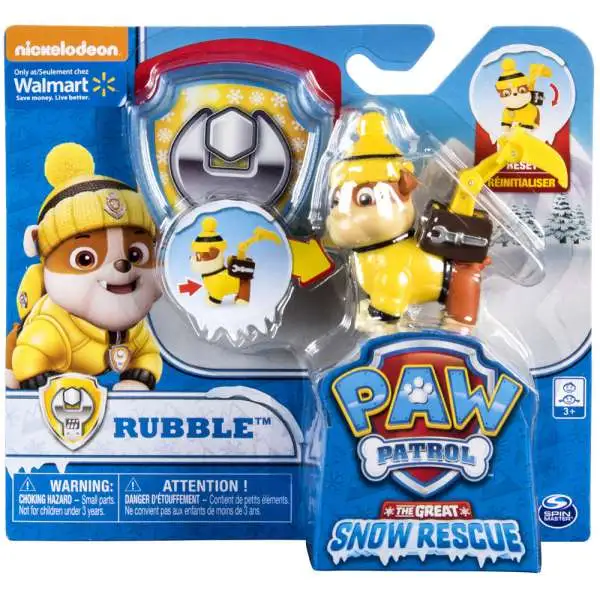 Paw Patrol The Great Snow Rescue Rubble Exclusive Figure