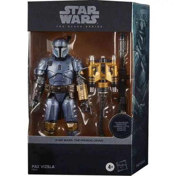 Star Wars The Mandalorian Black Series Paz Vizsla Exclusive Action Figure [Carbonized Graphite, Metallic]