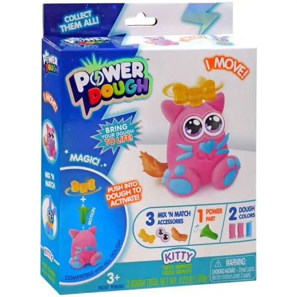 Power Dough Kitty Mini Playset [2 Dough Colors]