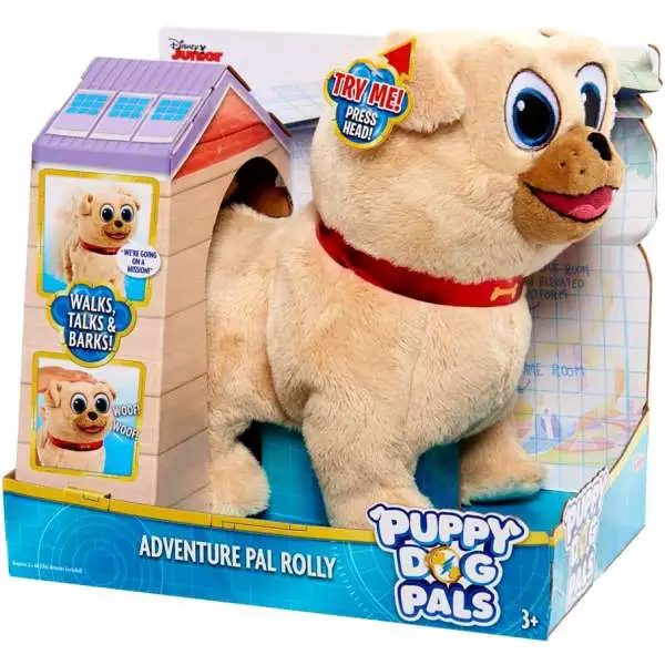 Disney Junior Puppy Dog Adventure Pals Rolly 8-Inch Figure [Walks, Talks & Barks]