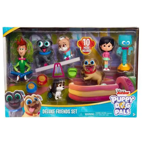 Disney Junior Puppy Dog Pals Deluxe Friends Set Figure 7-Pack [Version 2]