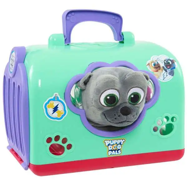 Disney Junior Puppy Dog Pals Groom & Go Bingo 8-Inch Pet Carrier Play Set [Green]