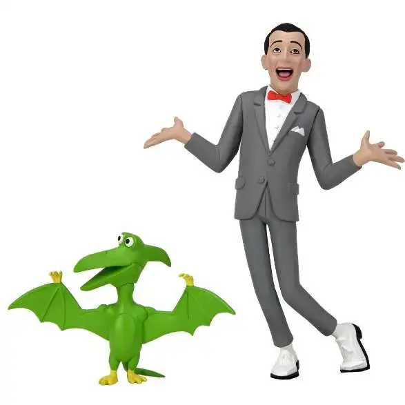 NECA Pee-Wee's Playhouse Toony Classics Pee-Wee Herman & Pteri Action Figure