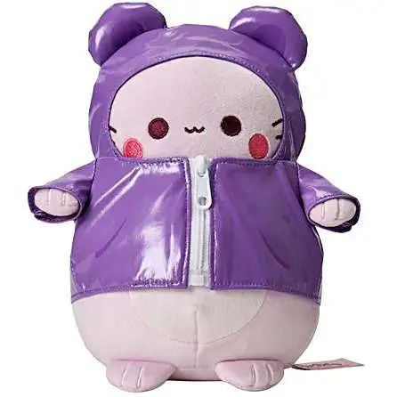 Pembe the Pink Cat Pembe in Purple Jacket 7.5-Inch Plush
