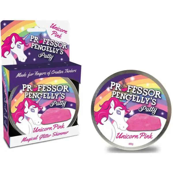 Professor Pengelly's Unicorn Glitter Pink 3.2 Ounce Putty Tin