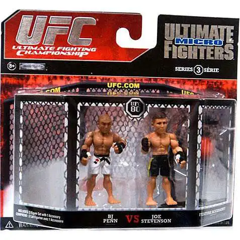UFC Ultimate Micro Fighters Series 3 BJ Penn vs. Joe Stevenson Mini Figure 2-Pack [UFC 80]