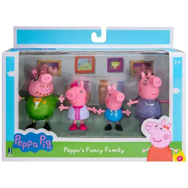 Peppa Pig Peppa's Fancy Family Figure 4-Pack [Peppa, George, Mummy & Daddy]