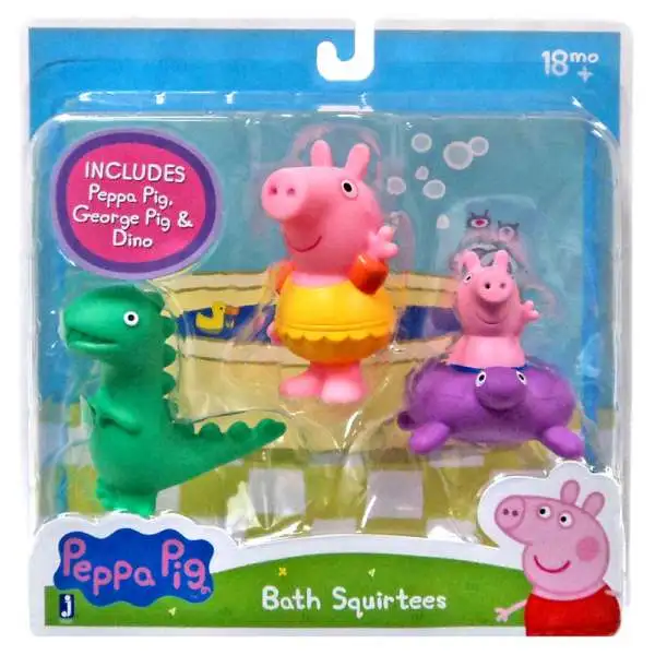 Peppa Pig, George Pig & Dino Bath Squirtees
