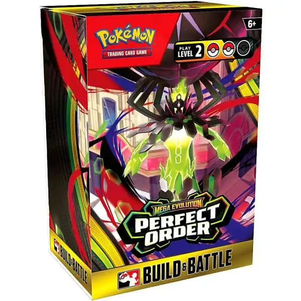 Pokemon Mega Evolution Perfect Order Build & Battle Box [4 Booster Packs & More]