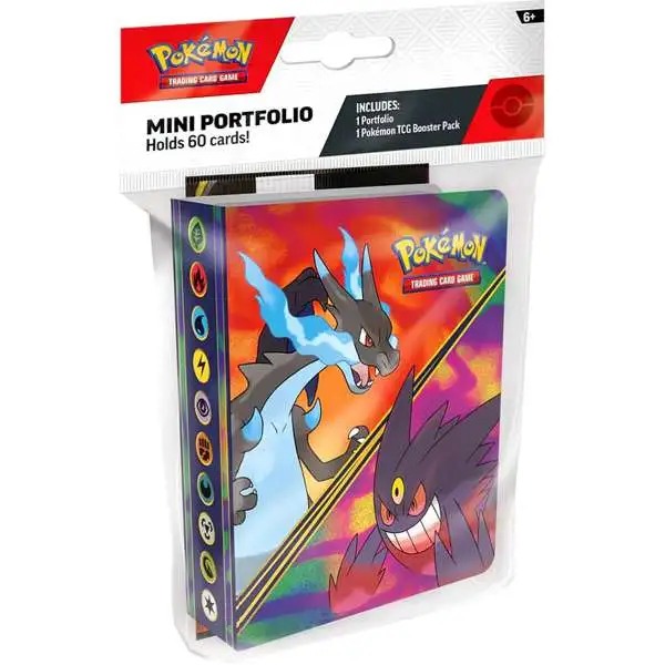 Pokemon Mega Evolution Perfect Order Mini Portfolio [Includes 1 Booster Pack, Holds 60 Cards]