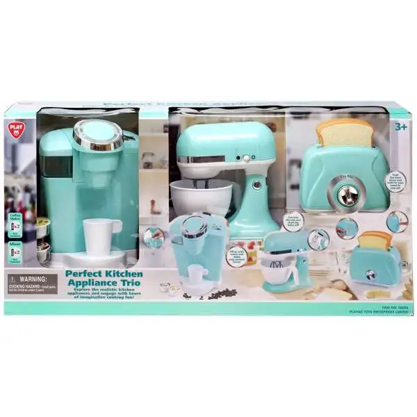 Play Perfect Kitchen Appliance Trio Exclusive Playset [Green, Damaged Package]