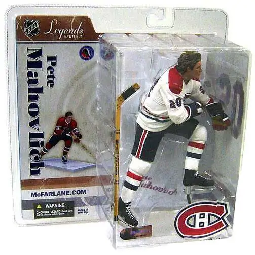 McFarlane Toys NHL Montreal Canadiens Sports Picks Hockey Legends Series 3 Pete Mahovlich Action Figure [White Jersey Variant]