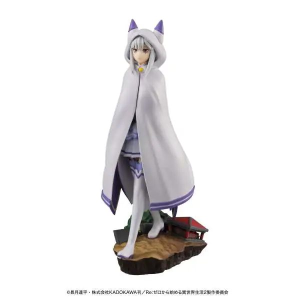 Re:Zero - Starting Life in Another World Petitrama Emilia Collectible PVC Figure [Animal Ear Hoodie Loose]