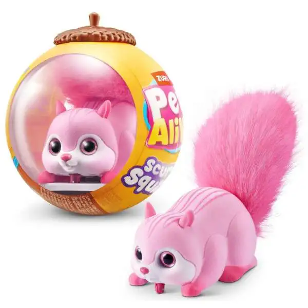 Pets Alive Scurry'n Squirrel PINK Figure Acorn Pack