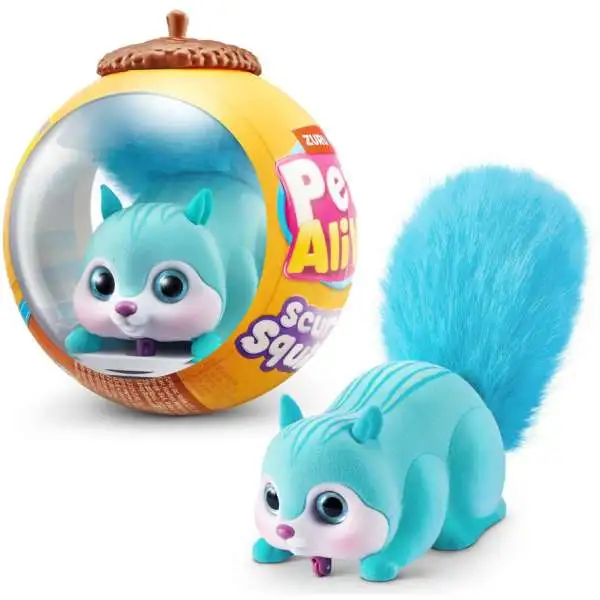 Pets Alive Scurry'n Squirrel TEAL BLUE Figure Acorn Pack