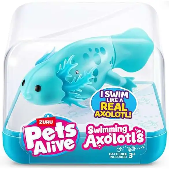 Pets Alive Swimming Axolotl's TEAL Robotic Pet Figure