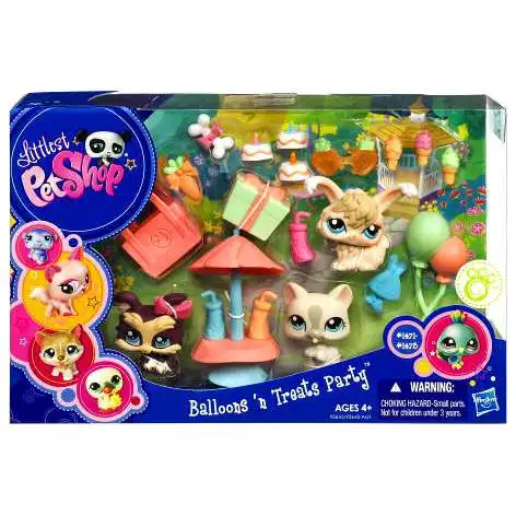 Littlest Pet Shop Ballons 'n Treats Party Figure 3-Pack [Damaged Package, Mint Figures]