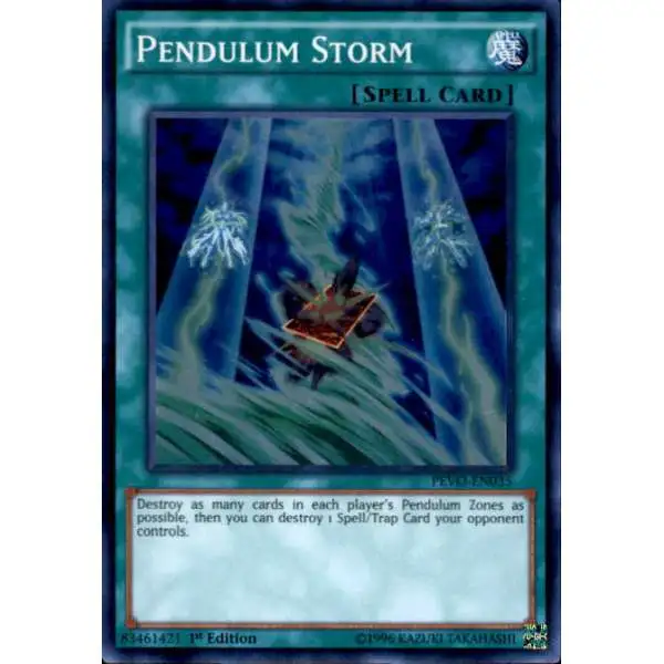 YuGiOh Trading Card Game Pendulum Evolution Super Rare Pendulum Storm PEVO-EN035