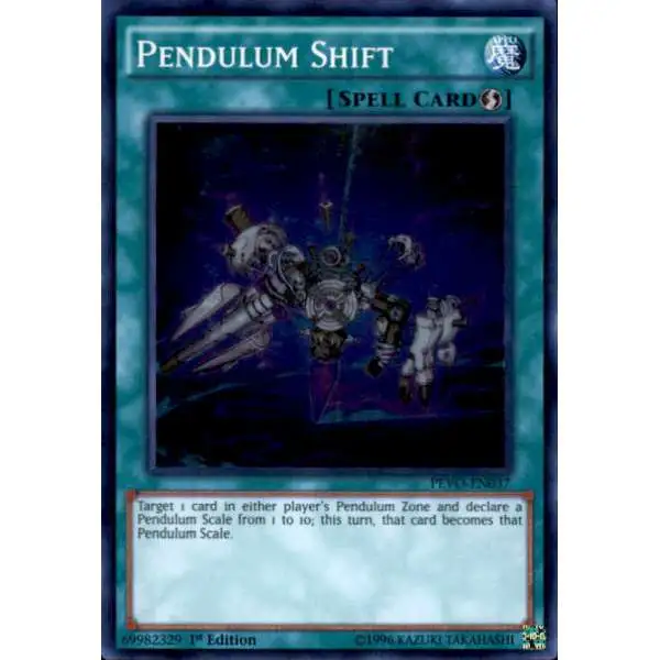YuGiOh Trading Card Game Pendulum Evolution Super Rare Pendulum Shift PEVO-EN037