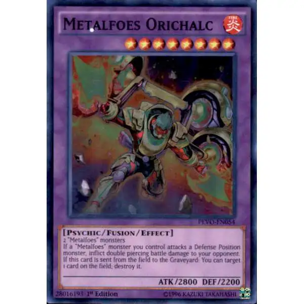YuGiOh Trading Card Game Pendulum Evolution Super Rare Metalfoes Orichalc PEVO-EN054