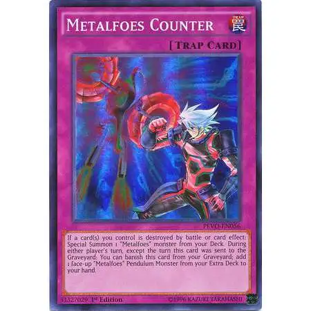 YuGiOh Trading Card Game Pendulum Evolution Super Rare Metalfoes Counter PEVO-EN056