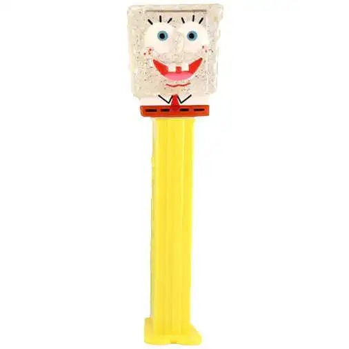 PEZ Spongebob Squarepants Candy & Dispenser [Translucent Glitter]