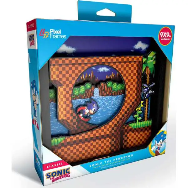 Sega Sonic the Hedgehog Loop Scene Pixel Frames [9x9]