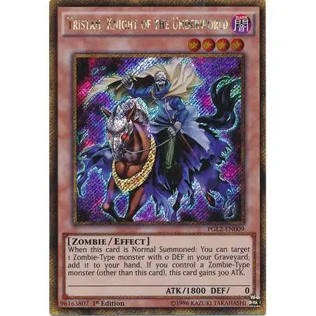 YuGiOh Premium Gold: Return of the Bling Gold Secret Rare Tristan, Knight of the Underworld PGL2-EN009