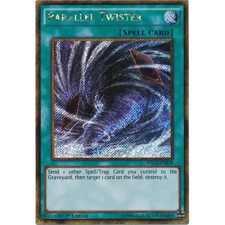 YuGiOh Premium Gold: Return of the Bling Gold Secret Rare Parallel Twister PGL2-EN019