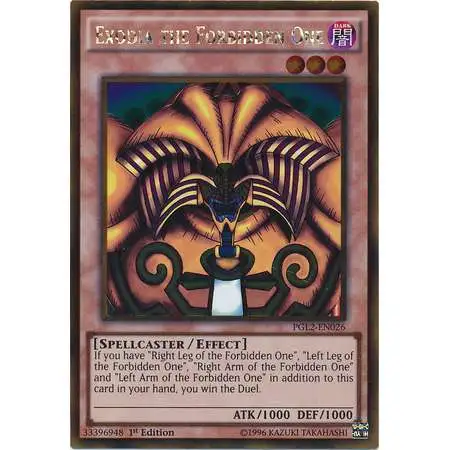 yugioh exodia cards price Premium Gold Return of the Bling Single Card Gold Rare the Forbidden One PGL2-EN026 and cannot be Special Summoned by other ways Yugioh! Exodia The Forbidden One