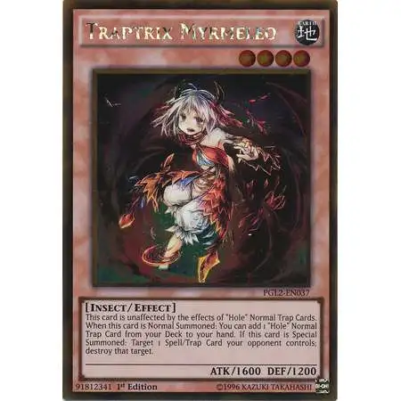 YuGiOh Premium Gold: Return of the Bling Gold Rare Traptrix Myrmeleo PGL2-EN037