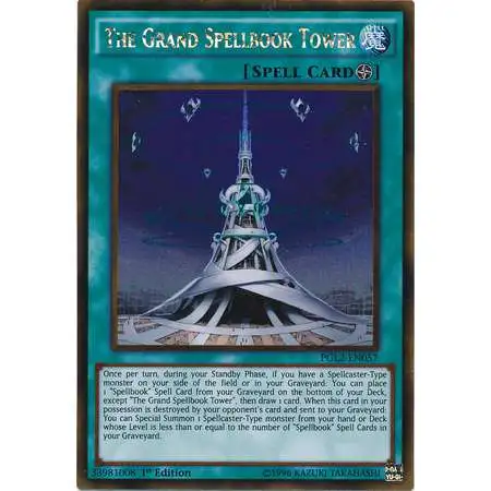 YuGiOh Premium Gold: Return of the Bling Gold Rare The Grand Spellbook Tower PGL2-EN057