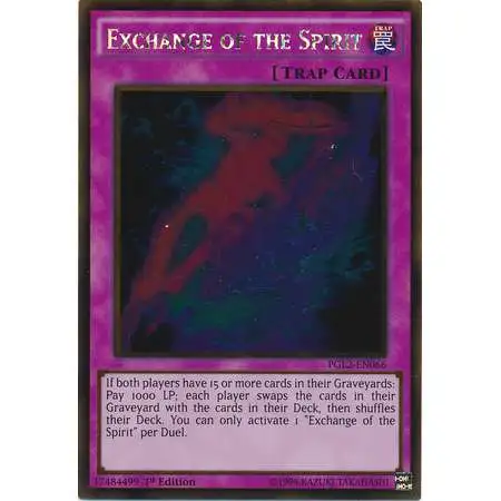 YuGiOh Premium Gold: Return of the Bling Gold Rare Exchange of the Spirit PGL2-EN066