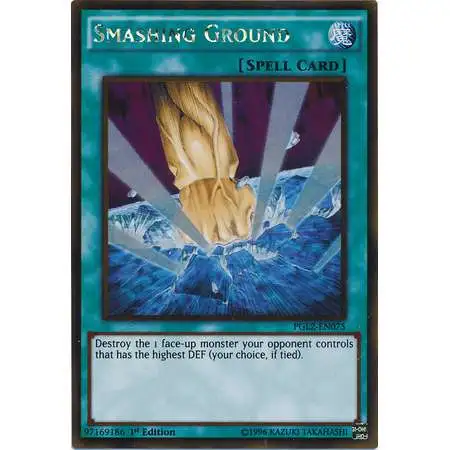 YuGiOh Premium Gold: Return of the Bling Gold Rare Smashing Ground PGL2-EN075