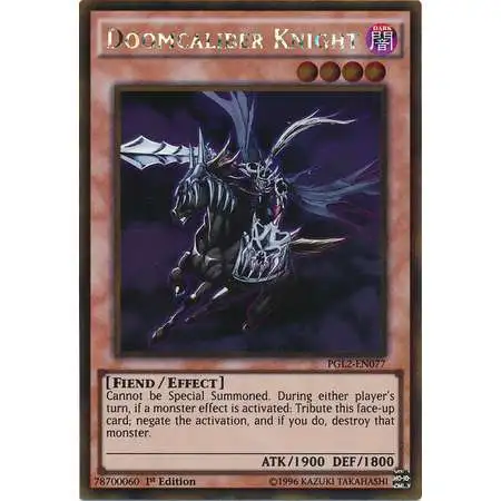 YuGiOh Premium Gold: Return of the Bling Gold Rare Doomcaliber Knight PGL2-EN077