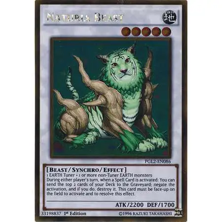 YuGiOh Premium Gold: Return of the Bling Gold Rare Naturia Beast PGL2-EN086