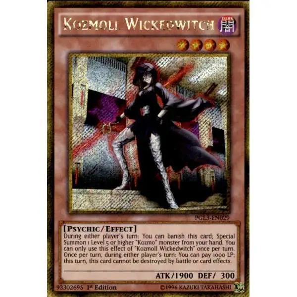 YuGiOh Premium Gold: Infinite Gold Gold Secret Rare Kozmoll Wickedwitch PGL3-EN029
