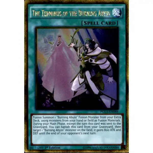 YuGiOh Premium Gold: Infinite Gold Gold Rare The Terminus of the Burning Abyss PGL3-EN088