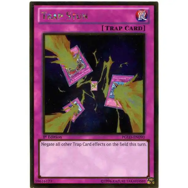 YuGiOh Premium Gold Gold Rare Trap Stun PGLD-EN090