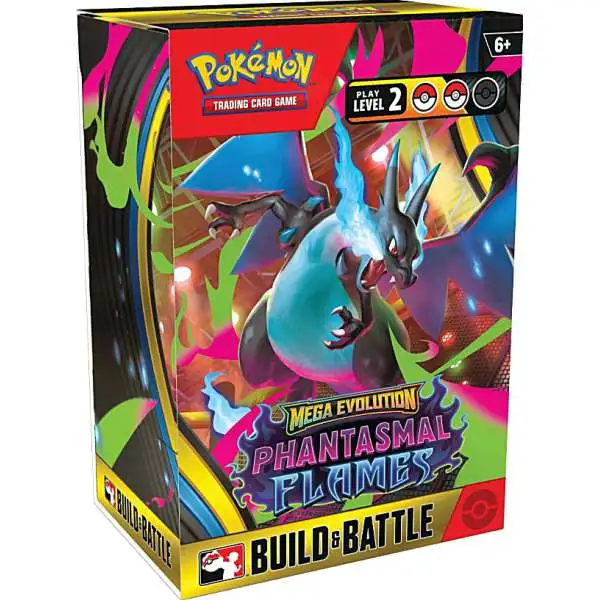 Pokemon Mega Evolution Phantasmal Flames Build & Battle Box [4 Booster Packs & Promo Card]