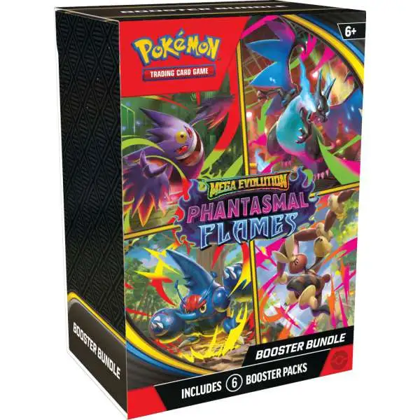 Pokemon Mega Evolution Phantasmal Flames Booster Bundle [6 Packs]