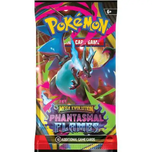 Pokemon Mega Evolution Phantasmal Flames Booster Pack [10 Cards]