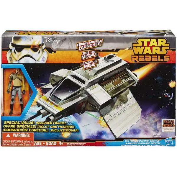 Star Wars Rebels Class II The Phantom Attack Shuttle Exclusive 3.75-Inch Attack Vehicle [Includes Kanan Jarrus Action Figure]